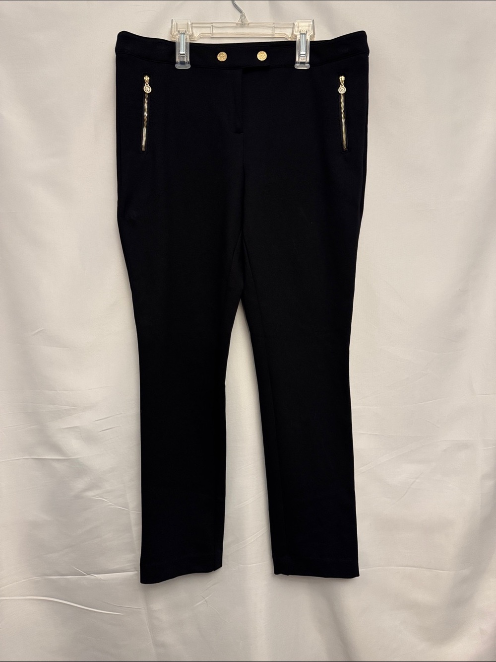 Anne Klein Black Slim Business Casual Straight-Leg Pants Women’s Size 12P